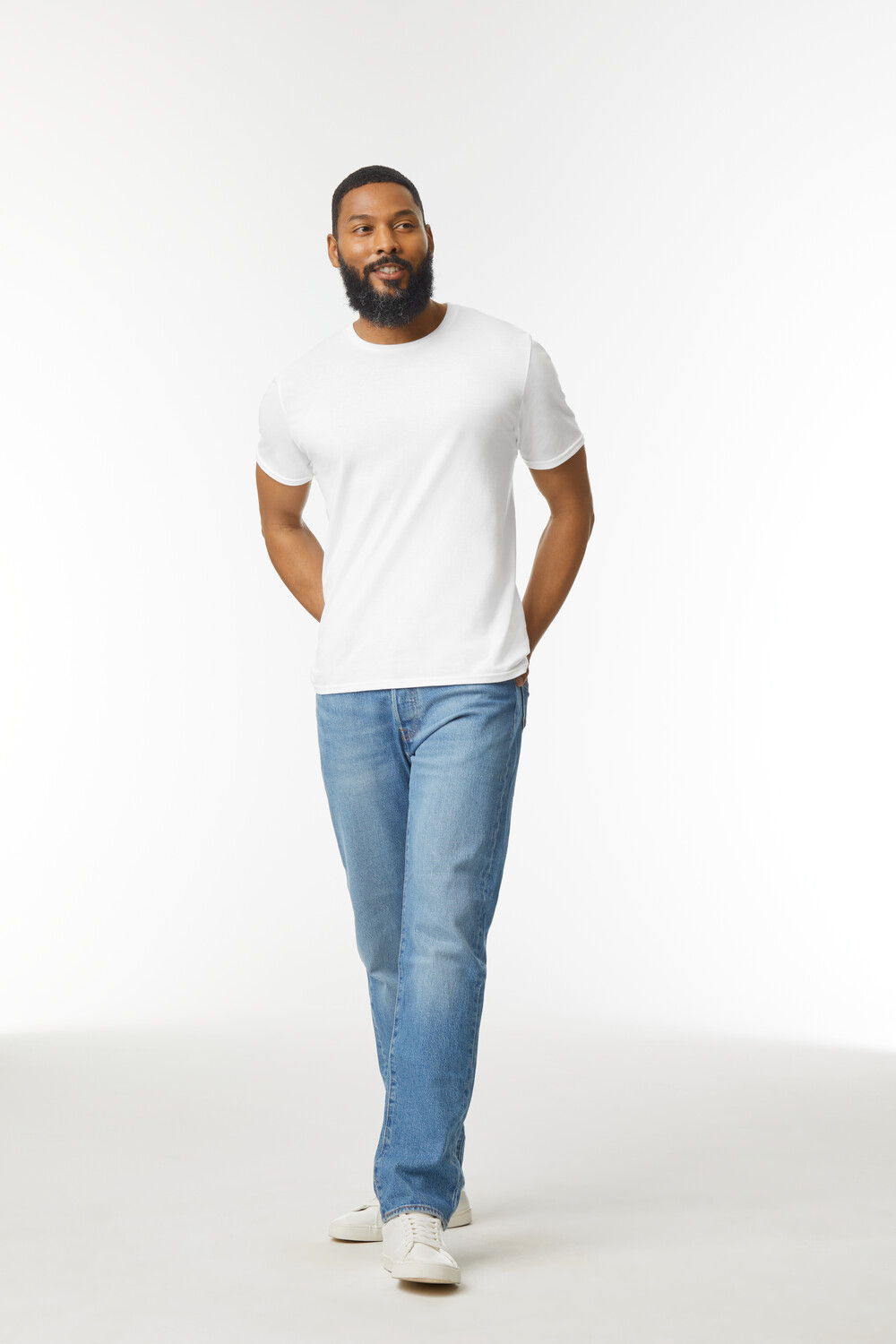 Gildan 64000 soft style 64000 Trička - Bílá