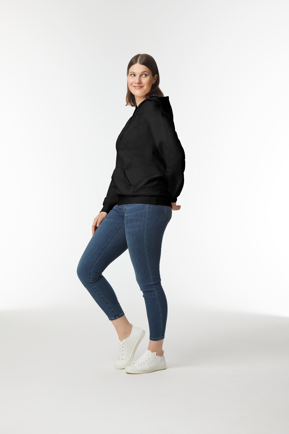 Gildan SF500 SF500 Mikiny s kapucí - Černá