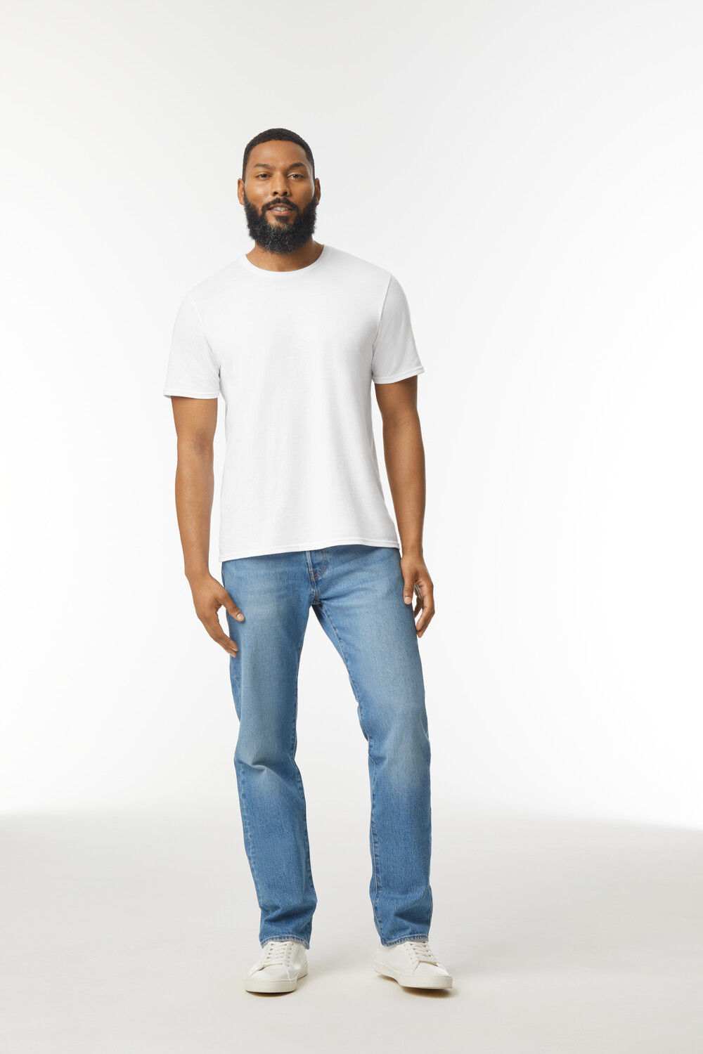 Gildan 64000 soft style 64000 Trička - Bílá