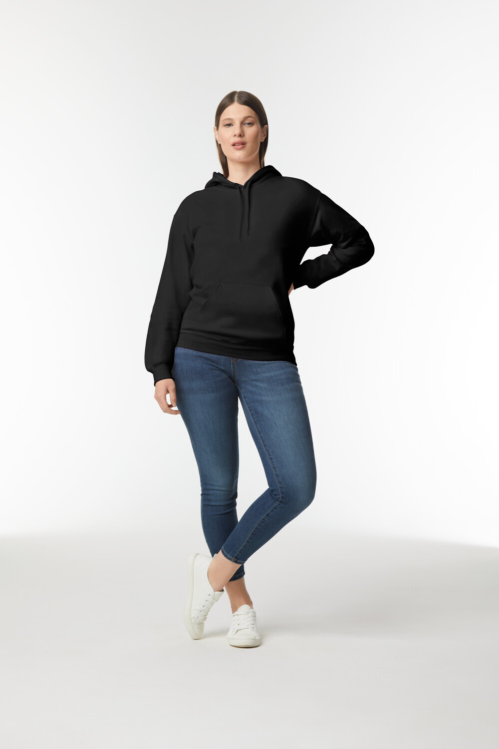 Gildan SF500 SF500 Mikiny s kapucí - Černá